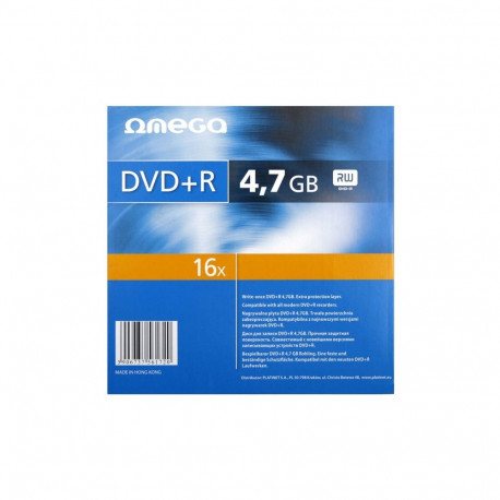 OMEGA DVD+R 4,7GB 16X SAFE PACK *1 [56172]