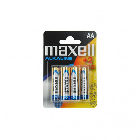 MAXELL BATTERY ALKALINE LR06/AA BLISTER*4+2 790230.04.EU
