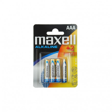 MAXELL BATTERY ALKALINE LR03/AAA BLISTER*4+2 790240.04.EU