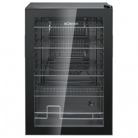 Bomann KSG 7290 black Glass Door Refrigerator 84,5cm