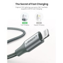 UGREEN Lightning–Type-C kaabel 1 m must