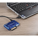 Hama USB 2.0 Multi Card Reader 35 in  1, blue             55348