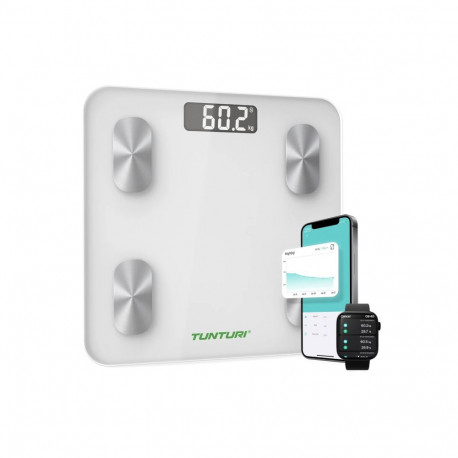 Kaal TUNTURI SC30 Smart Scale with App, valge