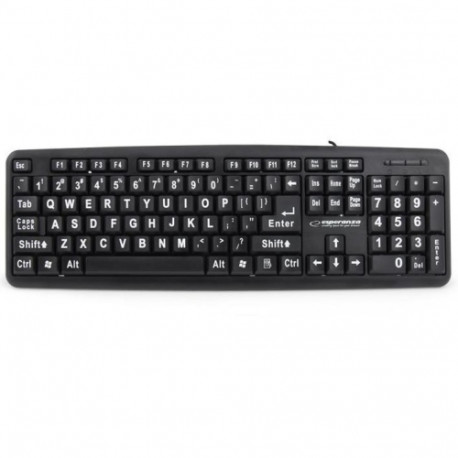 Esperanza EK129 KEYBOARD WITH BIG LETTERS eng