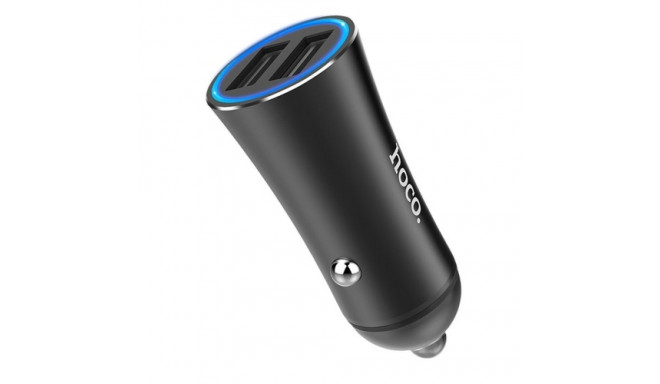 HOCO Z30 USB CAR CHARGER 12/24V 2.4A BLACK
