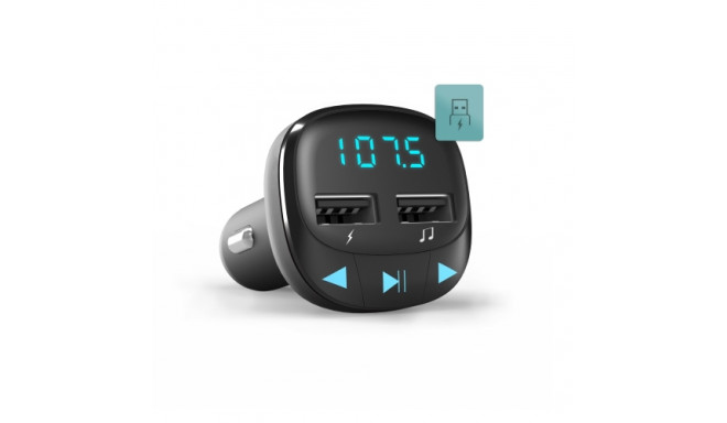 ENERGY SISTEM FM TRANSMITTER LED USB + MicroSD, BLACK. 3 YEAR WARRANTY!