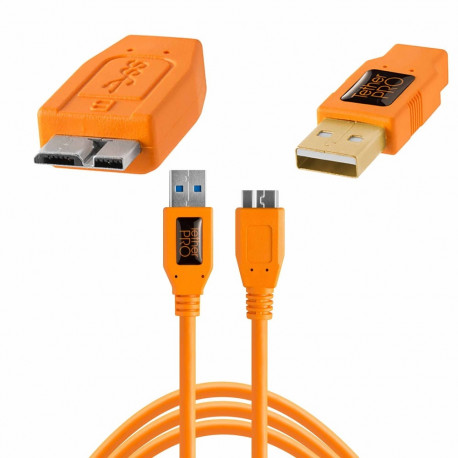 TetherPro USB 3.0 Male to Micro-B 4.6 m