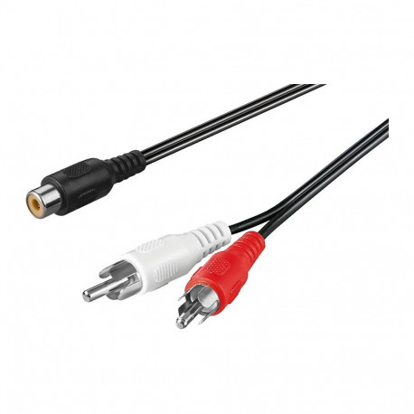 PremiumCord Cable 1x CINCH female - 2x CINCH male 20cm