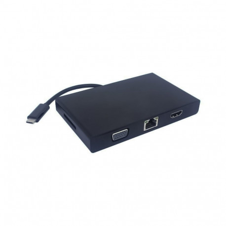 PremiumCord Adapter USB-C to RJ45, HDMI, VGA, USB3.0, SD,audio,PD