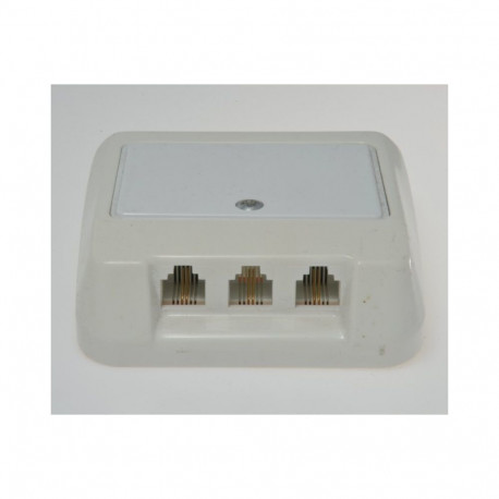Telephone outlet on wall 3 x RJ11