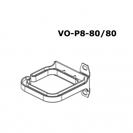 CONTEG Plastic cable brackets 80x80 MM, vertical