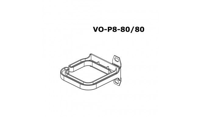 CONTEG Plastic cable brackets 80x80 MM, vertical