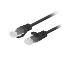PATCHCORD CAT.6 UTP 1.5M BLACK FLUKE PASSED LANBERG 10-PACK