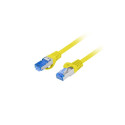 PATCHCORD CAT.6A S/FTP LSZH CCA 1M YELLOW FLUKE PASSED LANBERG