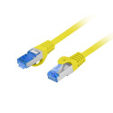 PATCHCORD CAT.6A S/FTP LSZH CCA 1M YELLOW FLUKE PASSED LANBERG