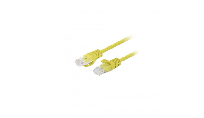 PATCHCORD CAT.6 UTP 3M YELLOW FLUKE PASSED LANBERG 10-PACK