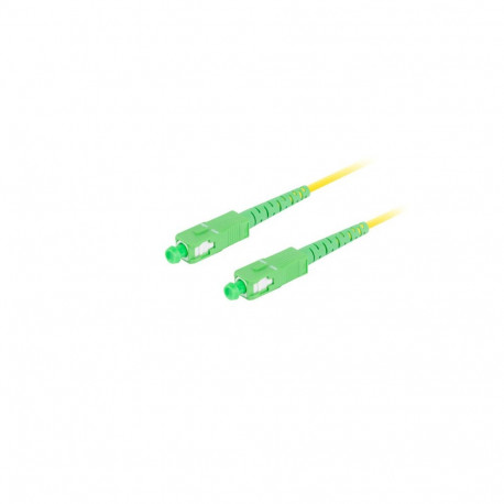 FIBER OPTIC PATCHCORD SM SC/APC-SC/APC SIMPLEX 0.5M LSZH G657A1 3.0MM YELLOW LANBERG