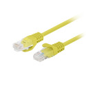 PATCHCORD CAT.6 UTP 1M YELLOW FLUKE PASSED LANBERG 10-PACK
