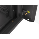 RACK CABINET 19" WALL-MOUNTED 4U/600 WITH GLASS DOOR BLACK LANBERG (ASSEMBLED)