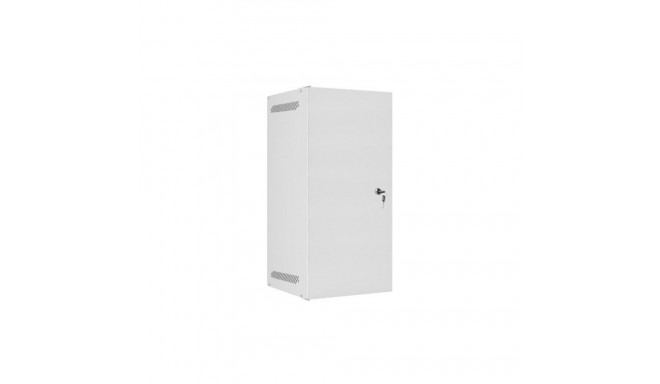 RACK CABINET 10" WALL-MOUNT 12U/280X310 FOR SELF-ASSEMBLY WITH METAL DOOR GREY LANBERG (FLAT PACK)