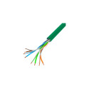 LAN CABLE CAT.5E UTP 305M SOLID CU GREEN FLUKE LANBERG