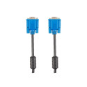 VGA M/M CABLE 3M DUAL-SHIELDED FERRITE CORE BLACK LANBERG VGA M/M CABLE 3M DUAL-SHIELDED FERRITE CORE BLACK LANBERG