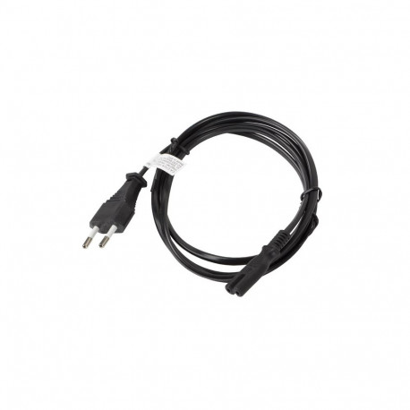 CEE 7/16->IEC 320 C7 EURO (RADIO) POWER CORD 3M BLACK LANBERG
