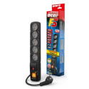 SURGE PROTECTOR ACAR F5 5M 5X FRENCH OUTLETS BLACK