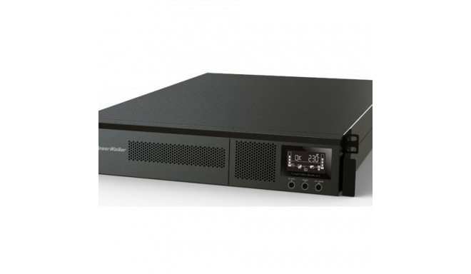 UPS RACK POWERWALKER VFI 1500 RMG PF1 ON-LINE 1500VA 8X IEC C13 OUTLETS USB-B RS-232 LCD 2U