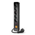 SURGE PROTECTOR ACAR X5 1.5M 5X FRENCH OUTLETS BLACK