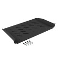 19" FIXED SHELF 1U/483X315MM MAX LOAD CAPACITY UP TO 25KG BLACK LANBERG