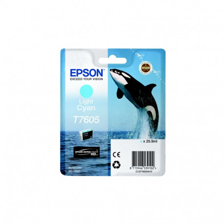Epson tint SureColor SC-P600 25.9ml, hele tsüaan