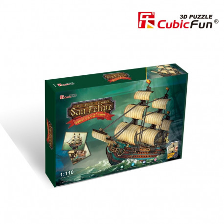 CUBICFUN 3D pusle Hispaania armada: The San Felipe