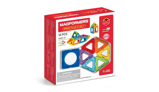 MAGFORMERS Magnetkonstruktori komplekt Basic Plus, 14 osa