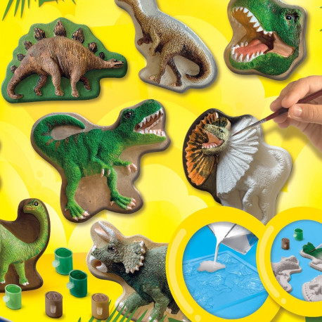 SES Kipsi valamise komplekt Dinosauruste maailm