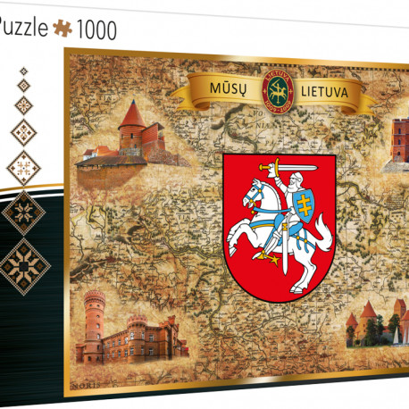 TREFL puzzle Lithuania 1000 pcs