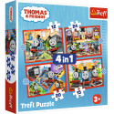 TREFL THOMAS & FRIENDS 4 in 1 Puslede komplekt