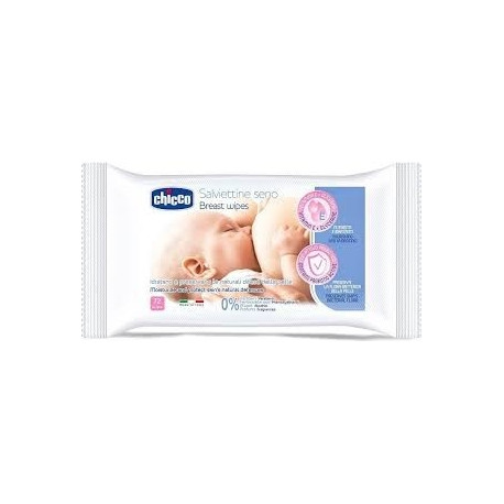 CHICCO Breast cleansing wipes, 72 pcs