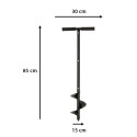 Spiraalne aiapuur istutamise kaevamiseks 85x15cm