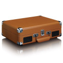 Suitcase turntable with speakers Lenco, brown