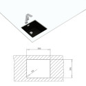 Sink Teka Radea R10 40.40 M-TG black carbon Sink Teka Radea R10 40.40 M-TG black carbon
