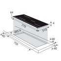 Built-in induction hob BPI384HUB