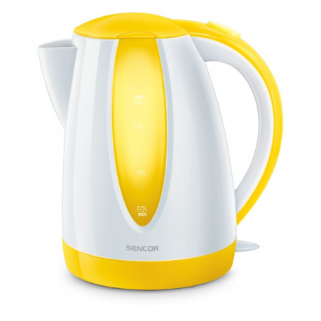 Water kettle Sencor, white/yellow