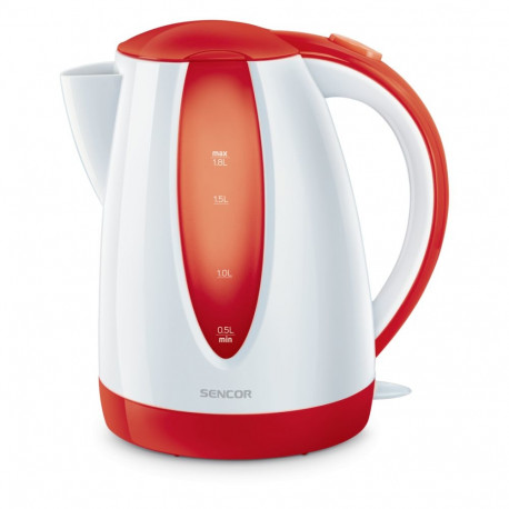 Water kettle Sencor, white/red