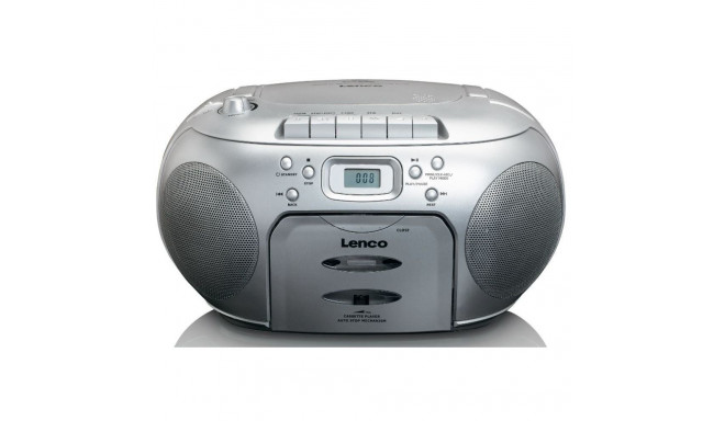 CD-raadio kassetimängijaga Lenco SCD420SI, hõbedane