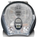 Portable stereo FM radio with CD player Lenco, transparent