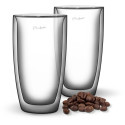 Borosilicate glass coffe latte 2x380ml Vaso Lamart