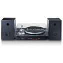 Recordplayer with built in amplifier and bluetooth plus external speakers Lenco, black
