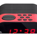 FM alarm clock radio with sleep timer and double alarm function Lenco, pink