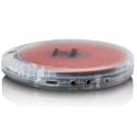 Portable cd-player with anti-shock Lenco, transparent